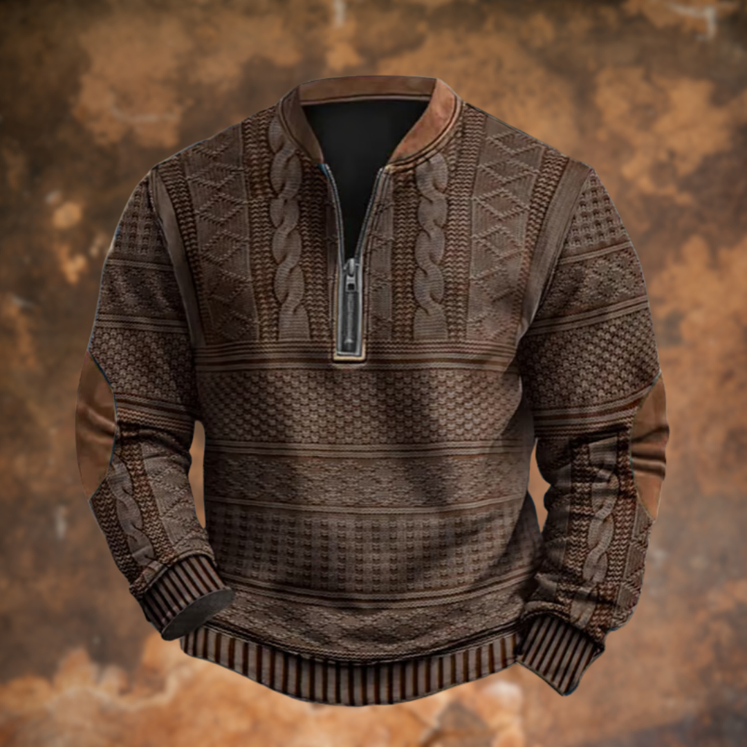 Pull Homme Zippé | Tricot Chaud et Élégant pour l’Hiver
