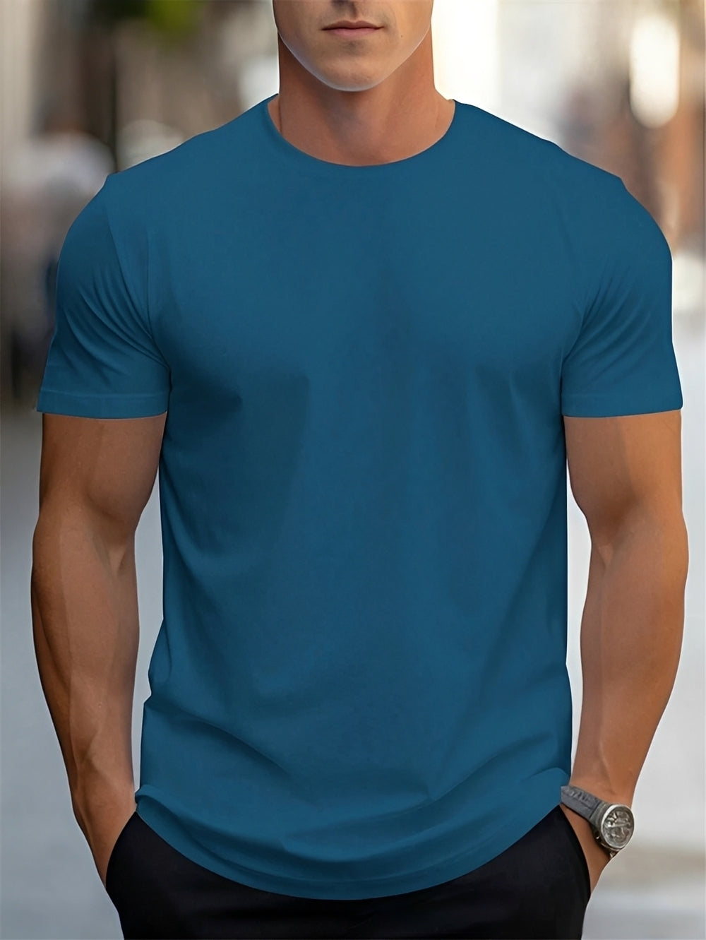 T-shirt Homme Manches Courtes – Confort Léger et Style Essentiel