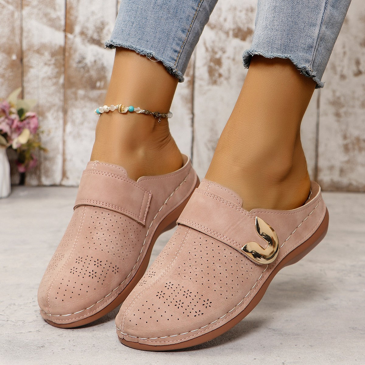 Chaussons Femme Fermés – Confort Douillet pour la Maison