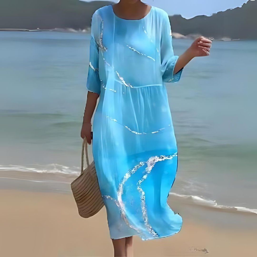 Robe Midi Élégante pour Femme – Style Intemporel & Confort Raffiné