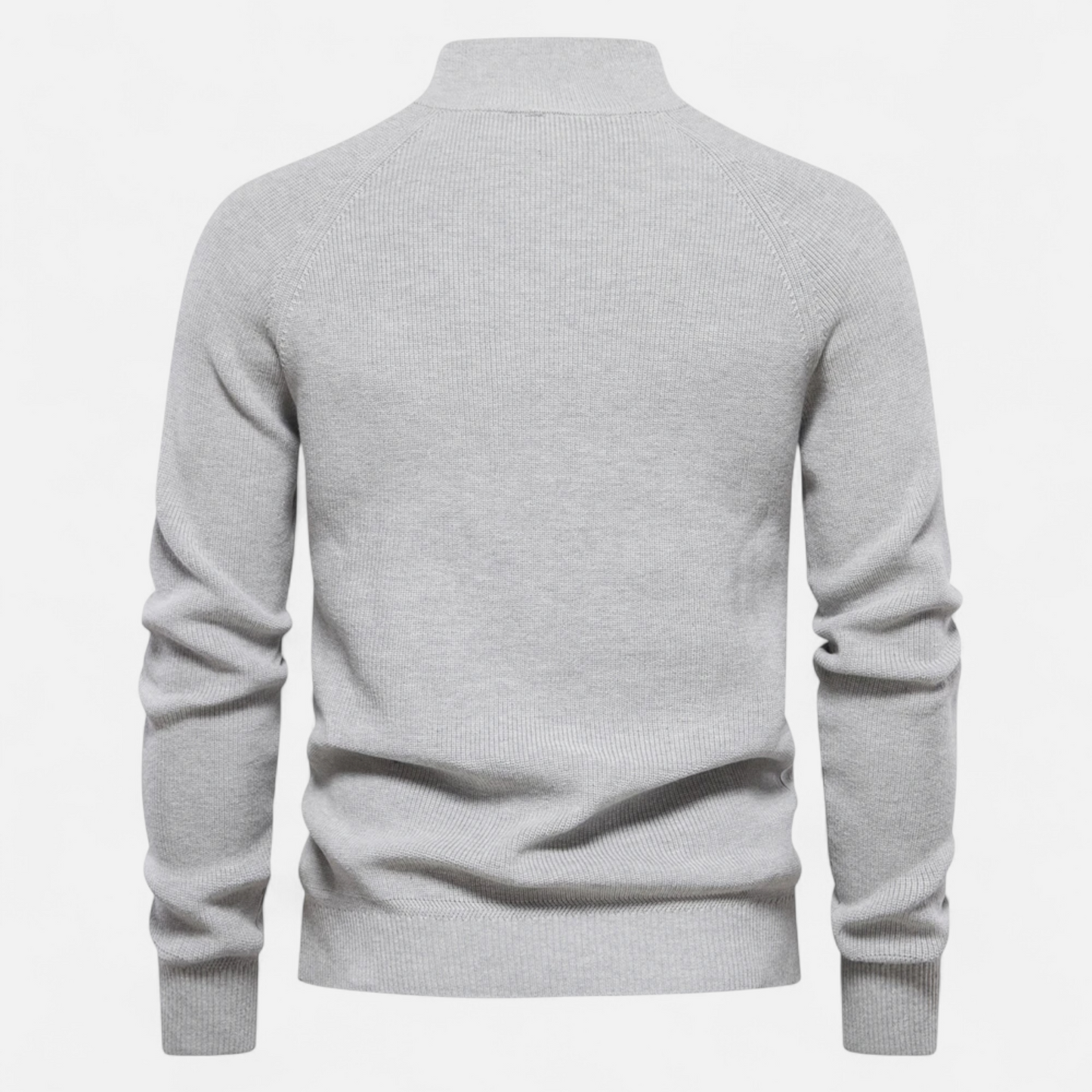 Calen | Pull Homme Col Montant Zippé en Coton Tricot Raffiné