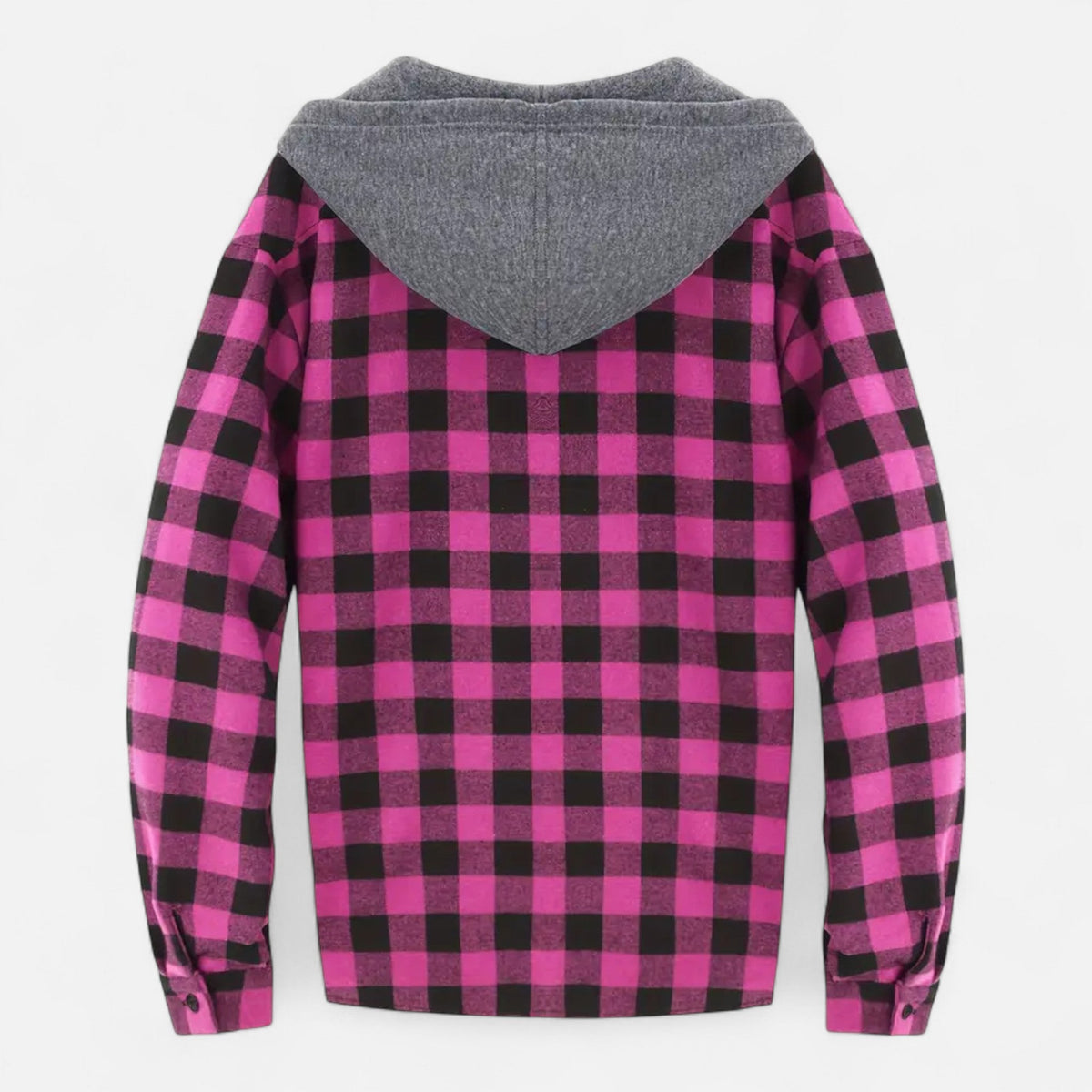 Ashton | Veste Chemise Homme à Capuche à Carreaux et Boutons