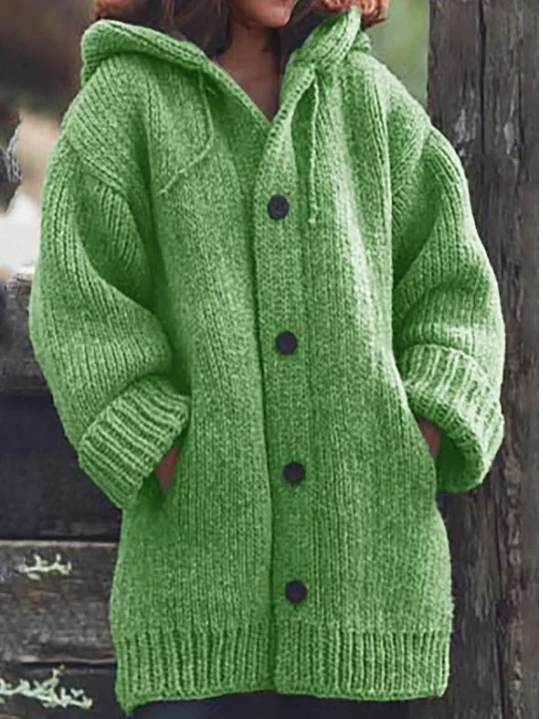 Cardigan Femme Long à Capuche Oversize | Style Moderne et Confort Quotidien