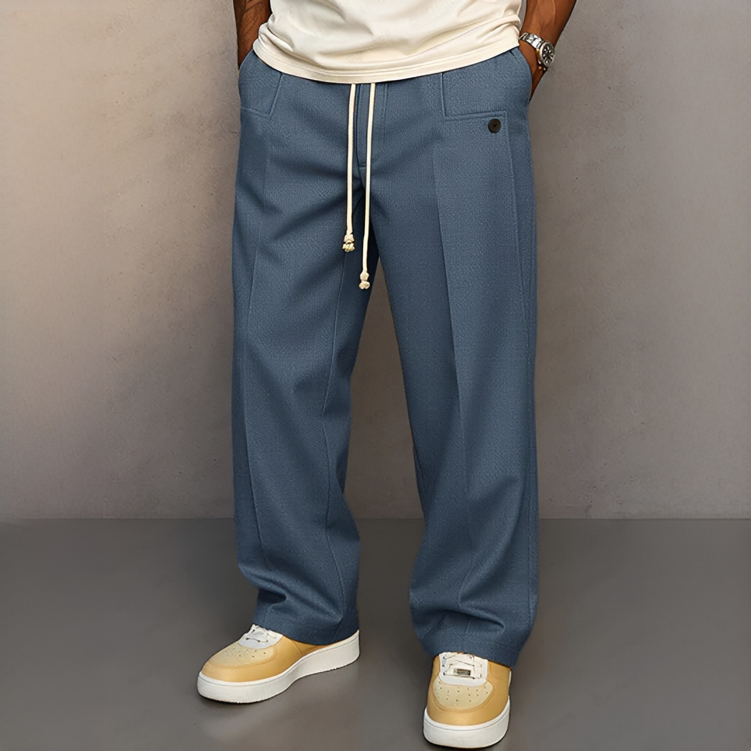 Pantalon Homme à Cordon de Serrage – Style Moderne et Confort Quotidien