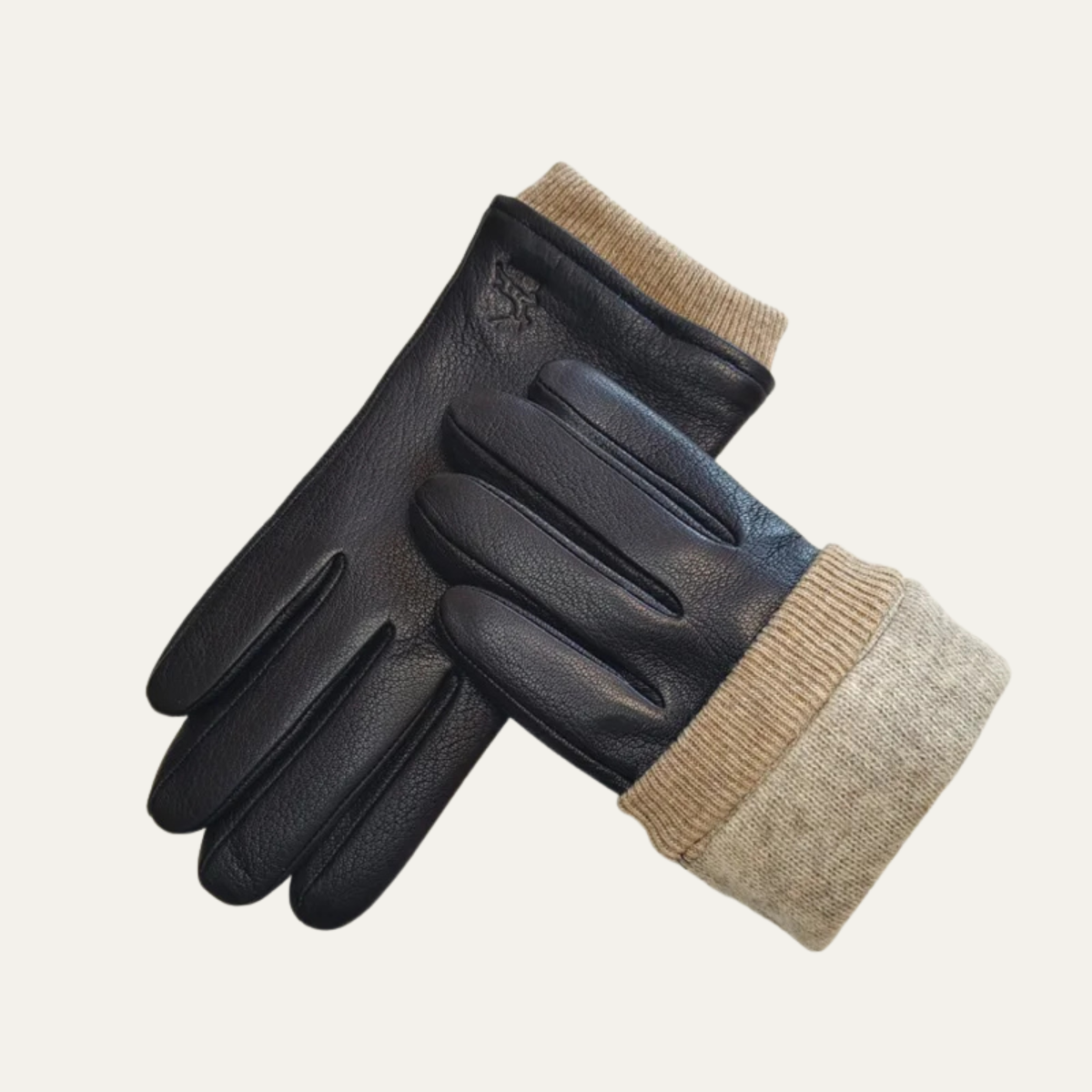Gants Homme d’Hiver Classiques avec Poignets Élastiques – Chauds, Confortables & Pratiques
