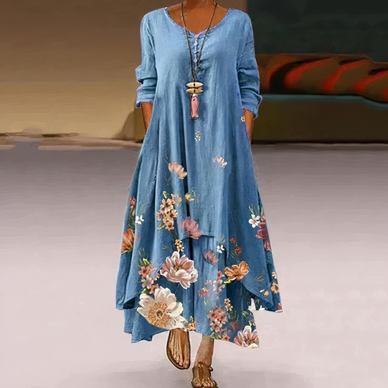 Robe Élégante en Coton – Style Intemporel & Confort Naturel