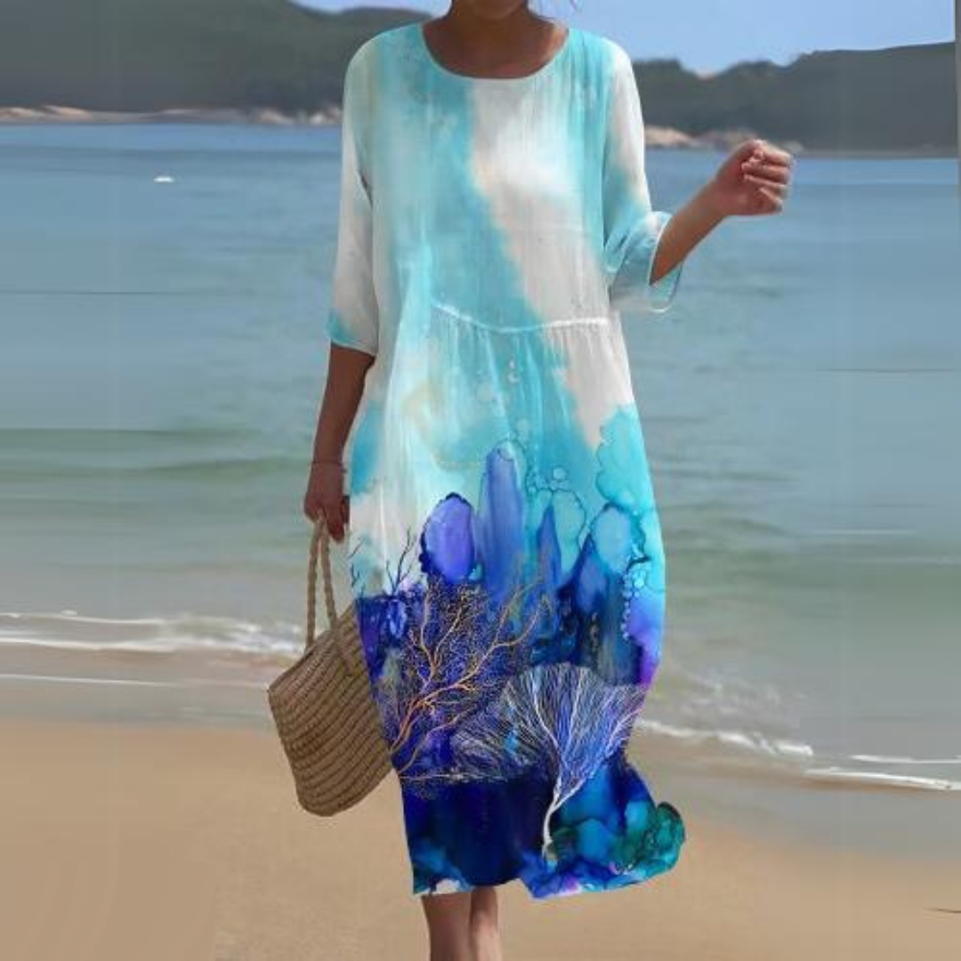 Robe Midi Élégante pour Femme – Style Intemporel & Confort Raffiné