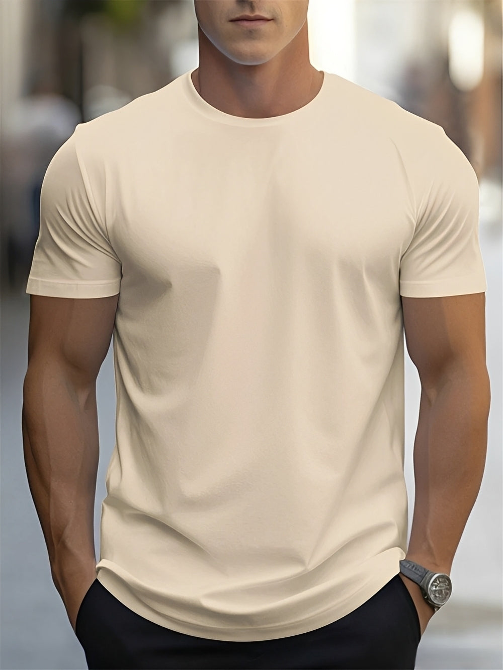 T-shirt Homme Manches Courtes – Confort Léger et Style Essentiel