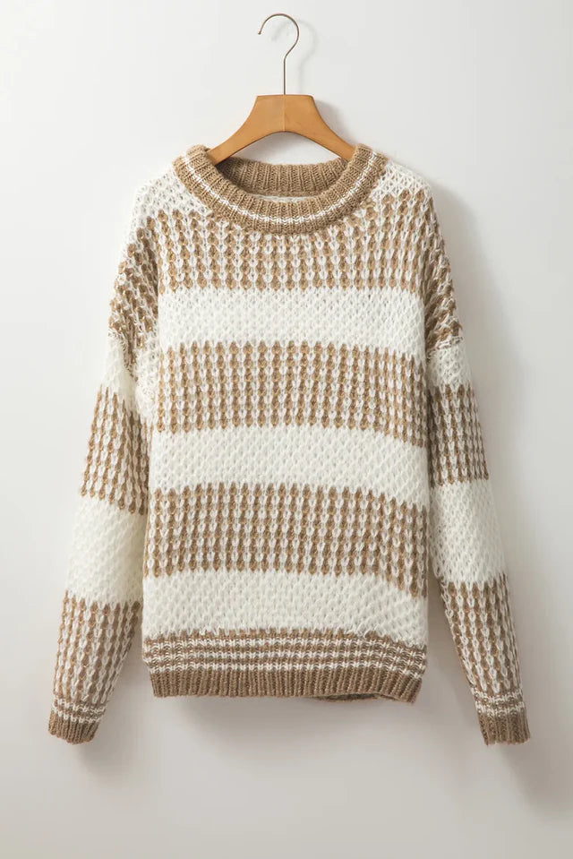 Pull Tricoté Structuré pour Femme | Chaleur et Style Hivernal