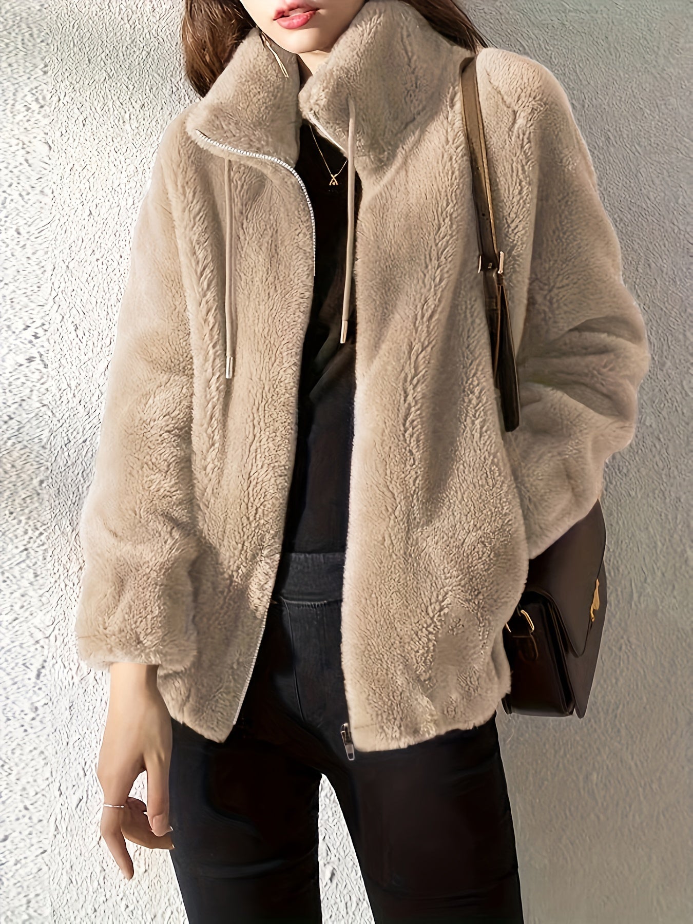 Veste Femme Douce en Façon Fourrure | Chaleur & Élégance Urbaine