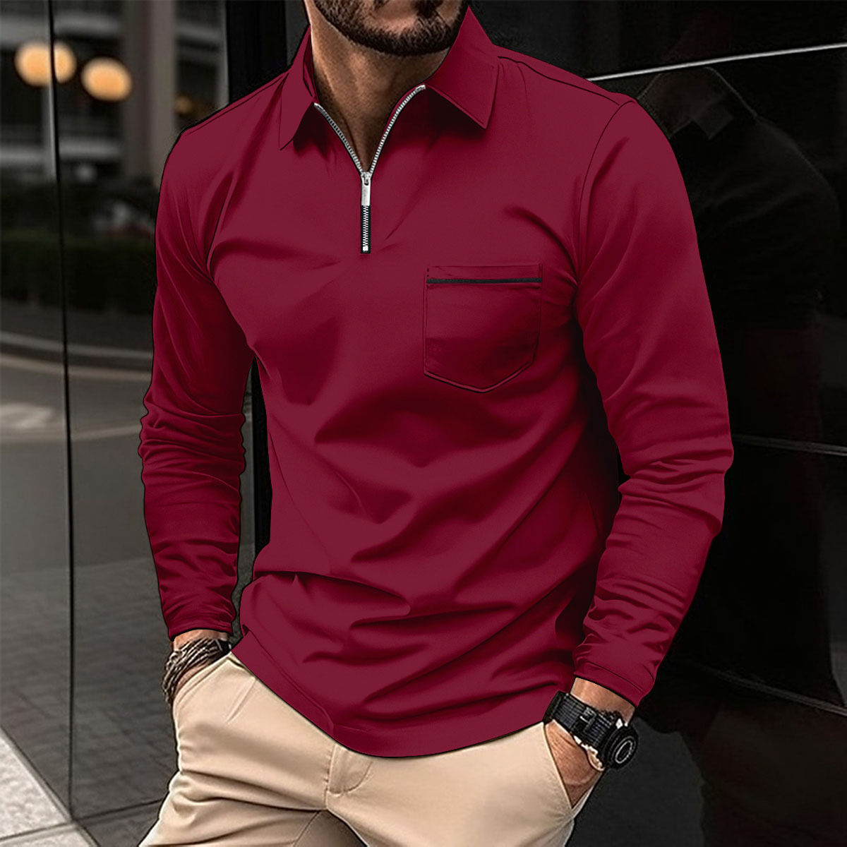 Polo Manche Longue Homme | Élégance Sportive & Confort Moderne
