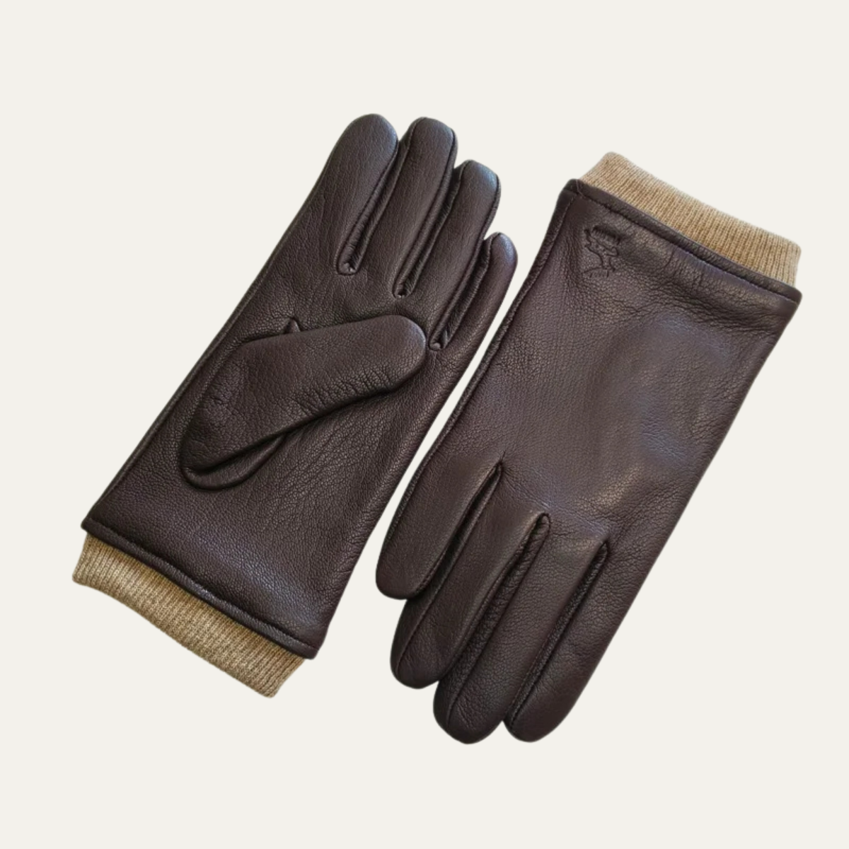 Gants Homme d’Hiver Classiques avec Poignets Élastiques – Chauds, Confortables & Pratiques