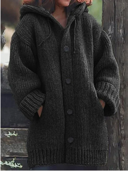Cardigan Femme Long à Capuche Oversize | Style Moderne et Confort Quotidien