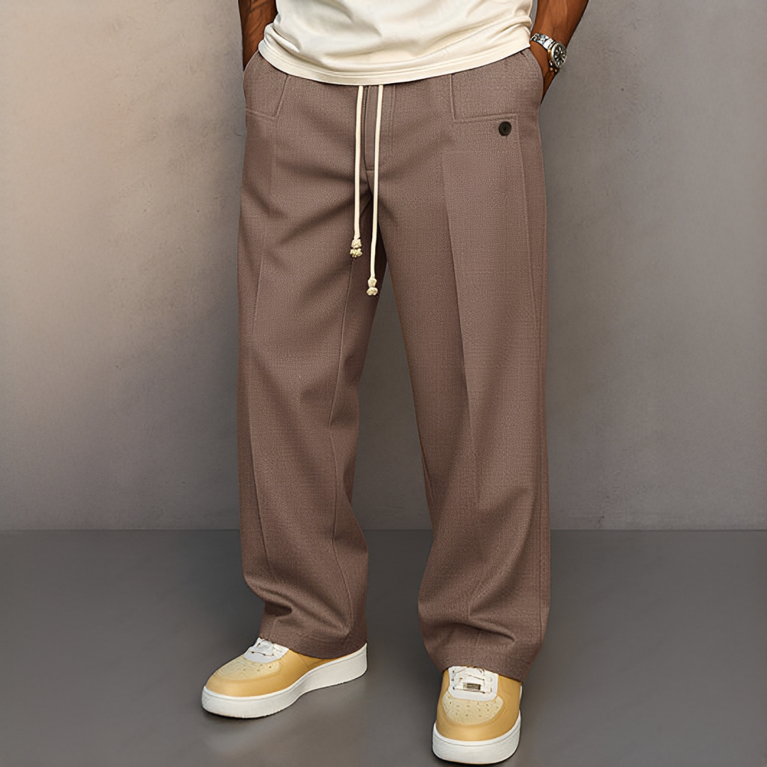 Pantalon Homme à Cordon de Serrage – Style Moderne et Confort Quotidien