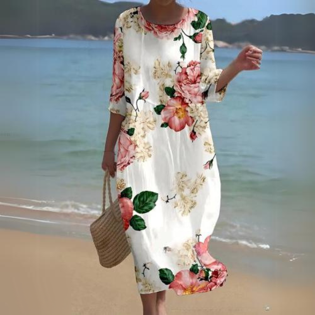 Robe Midi Élégante pour Femme – Style Intemporel & Confort Raffiné