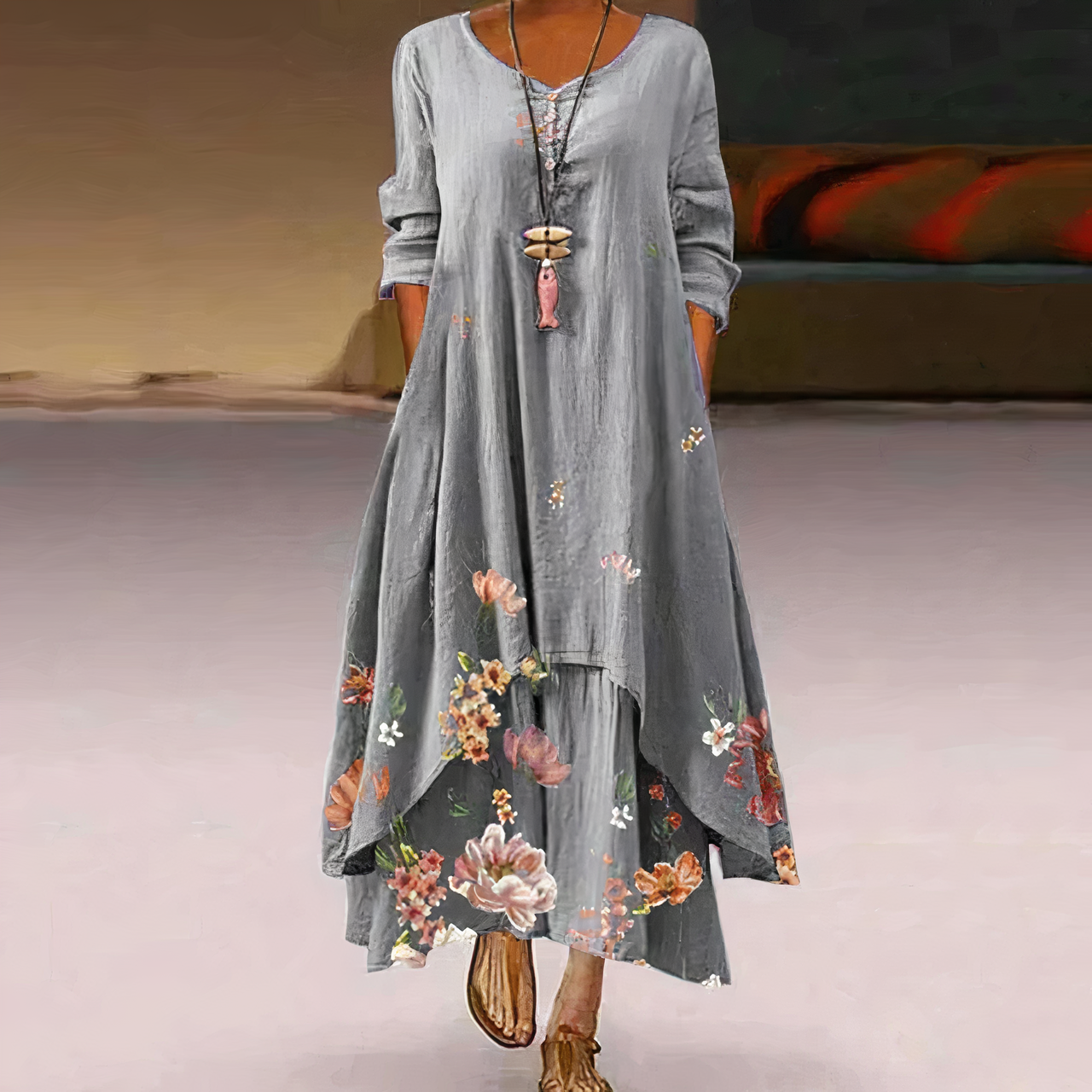 Robe Élégante en Coton – Style Intemporel & Confort Naturel