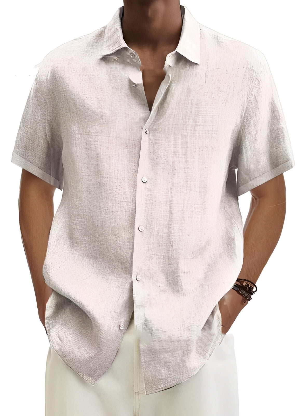 Chemise Homme Légère et Décontractée à Coupe Ample et Style Intemporel
