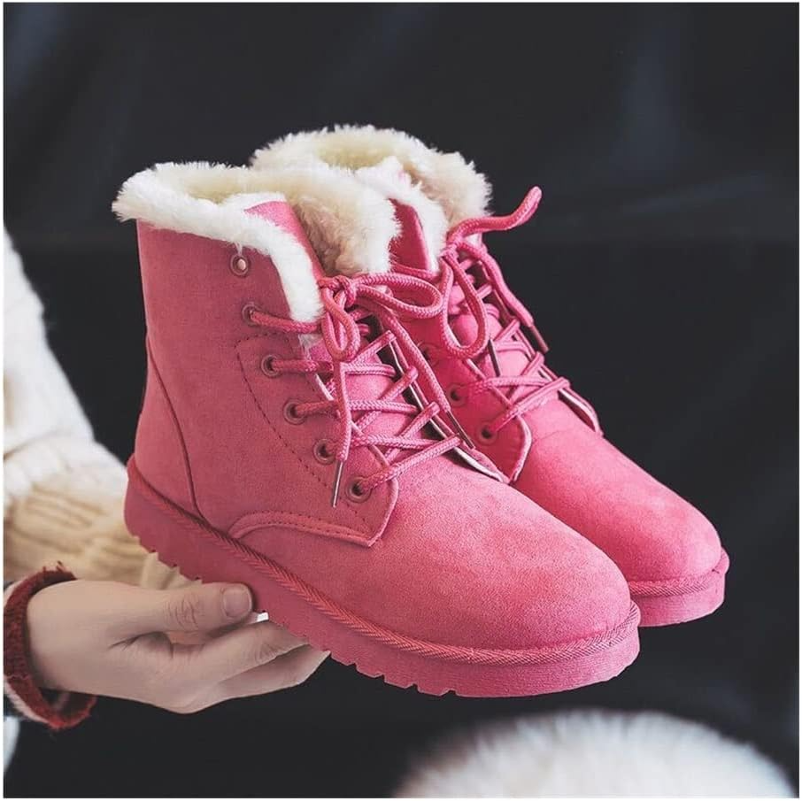 Naïs | Bottines Femme à Lacets avec Doublure Chaude et Semelle Antidérapante