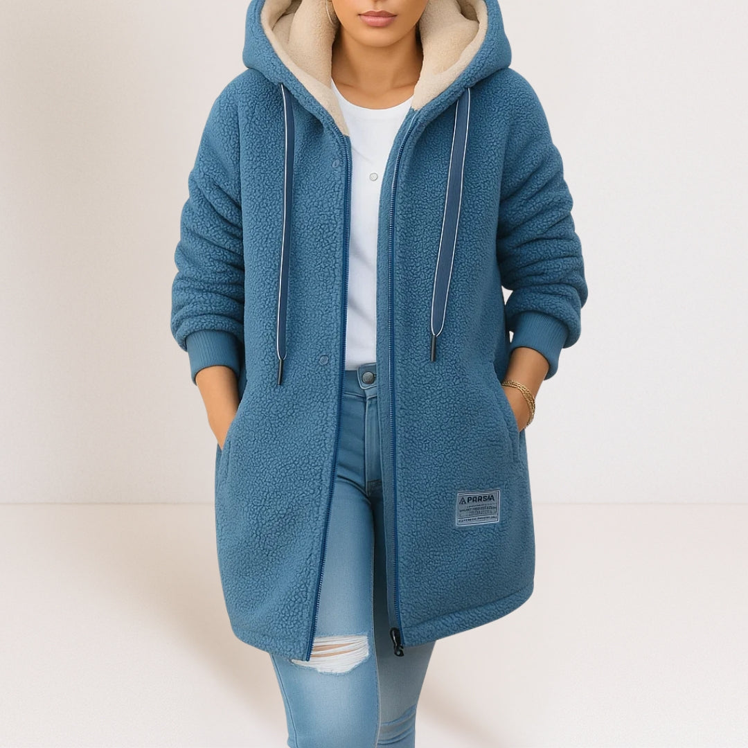 Veste Femme Polaire Chaude à Capuche | Confort Douillet & Style Décontracté