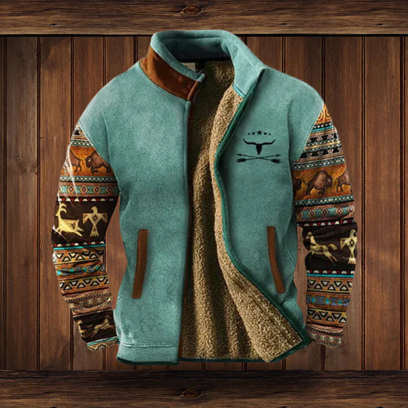 Veste Fleece Homme Doublée Sherpa | Style Outdoor et Confort Chaud