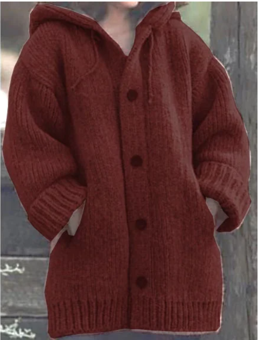 Cardigan Femme Long à Capuche Oversize | Style Moderne et Confort Quotidien