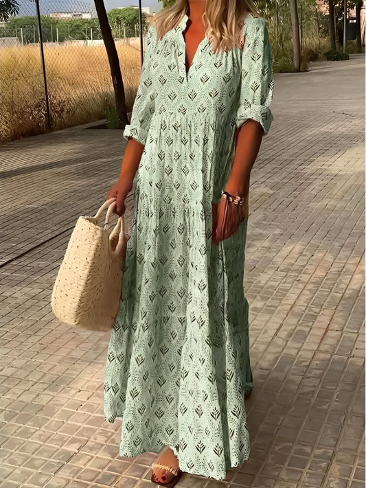 Robe Maxi Femme Décontractée et Légère au Style Estival Élégant