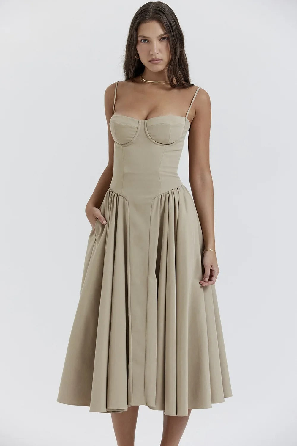 Robe Midi d’Été Élégante – Style Décontracté & Charme Vintage