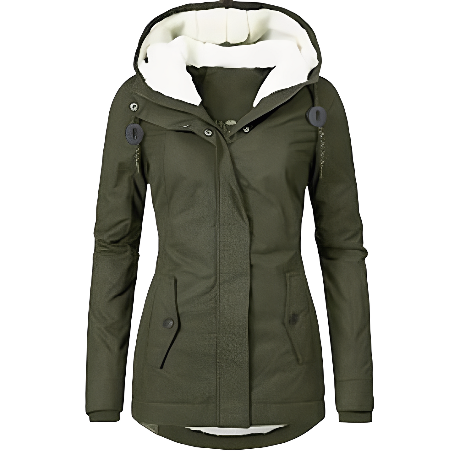 Veste en velours imperméable pour femme avec capuche – Élégante, Pratique & Confortable