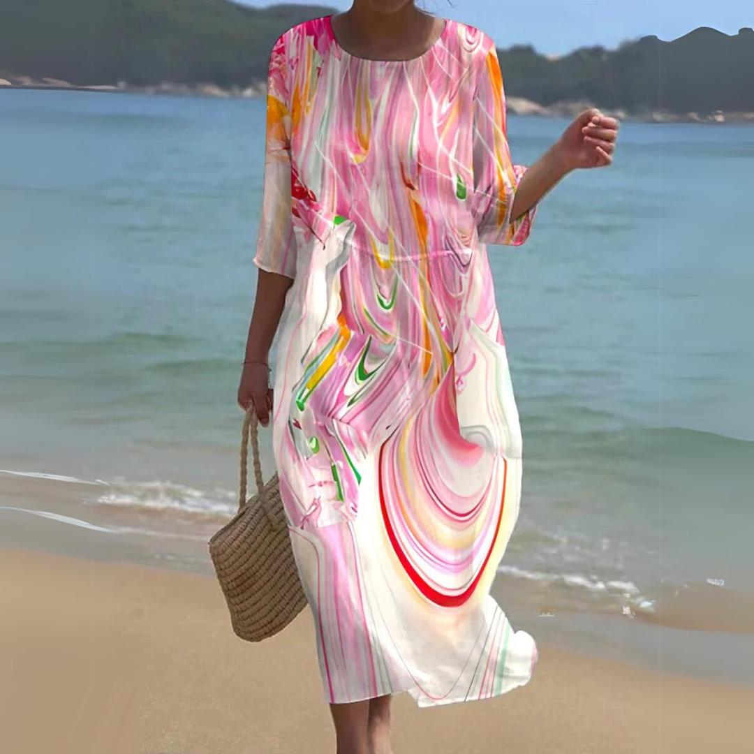 Robe Midi Élégante pour Femme – Style Intemporel & Confort Raffiné