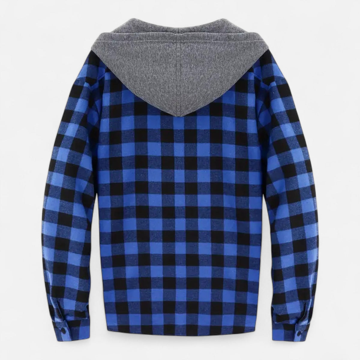 Ashton | Veste Chemise Homme à Capuche à Carreaux et Boutons