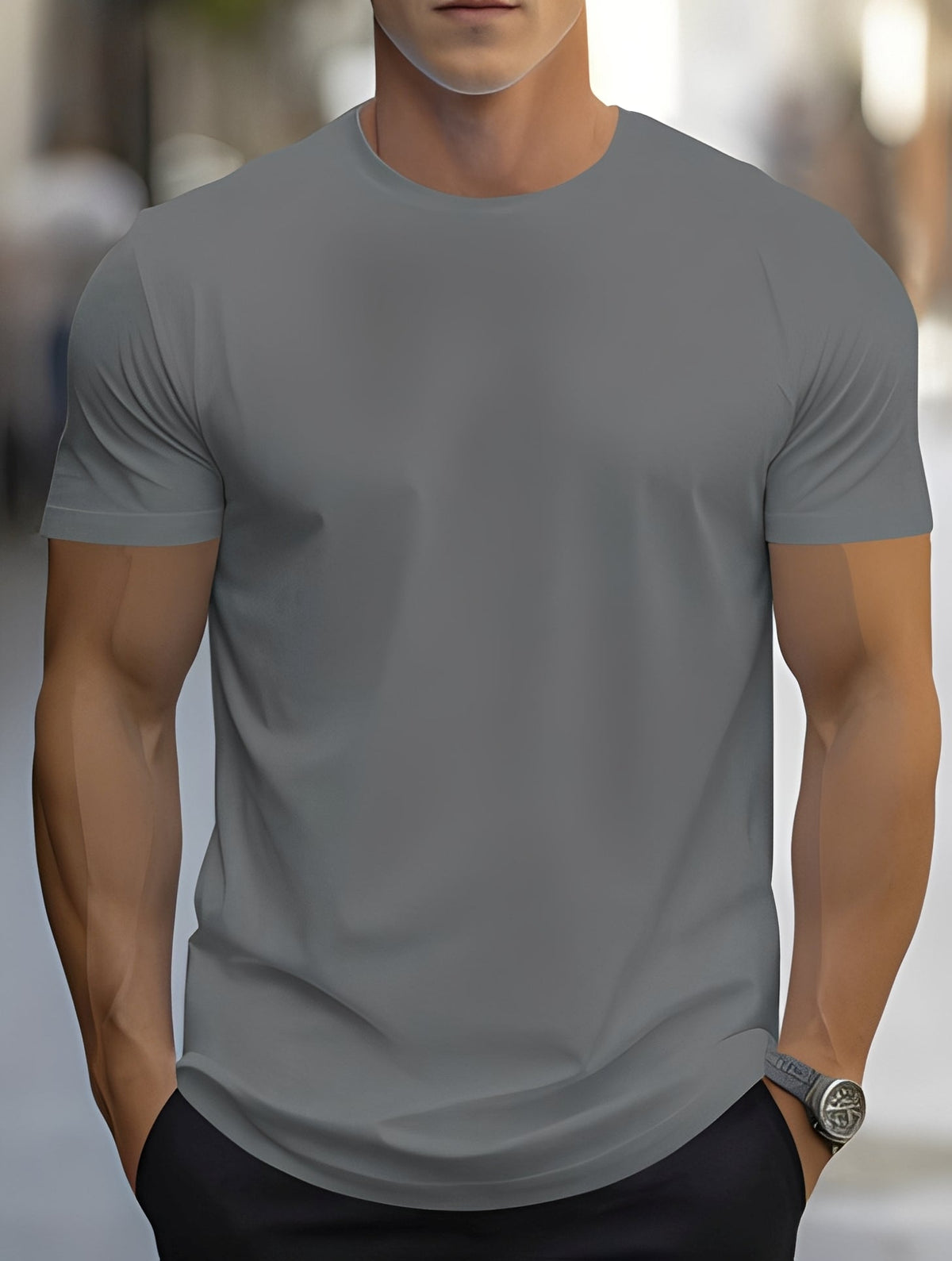T-shirt Homme Manches Courtes – Confort Léger et Style Essentiel