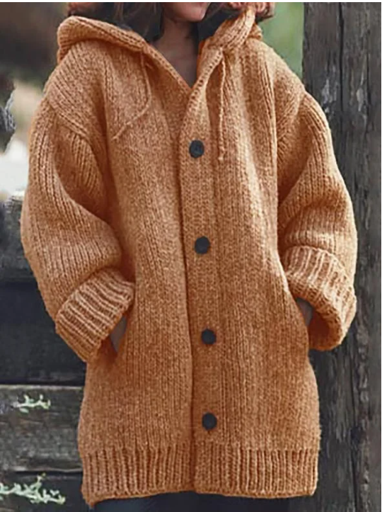 Cardigan Femme Long à Capuche Oversize | Style Moderne et Confort Quotidien