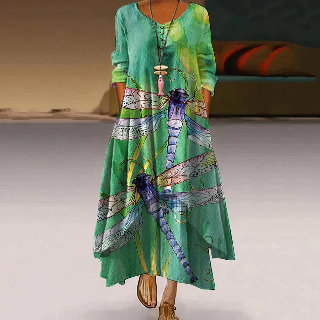 Robe Élégante en Coton – Style Intemporel & Confort Naturel
