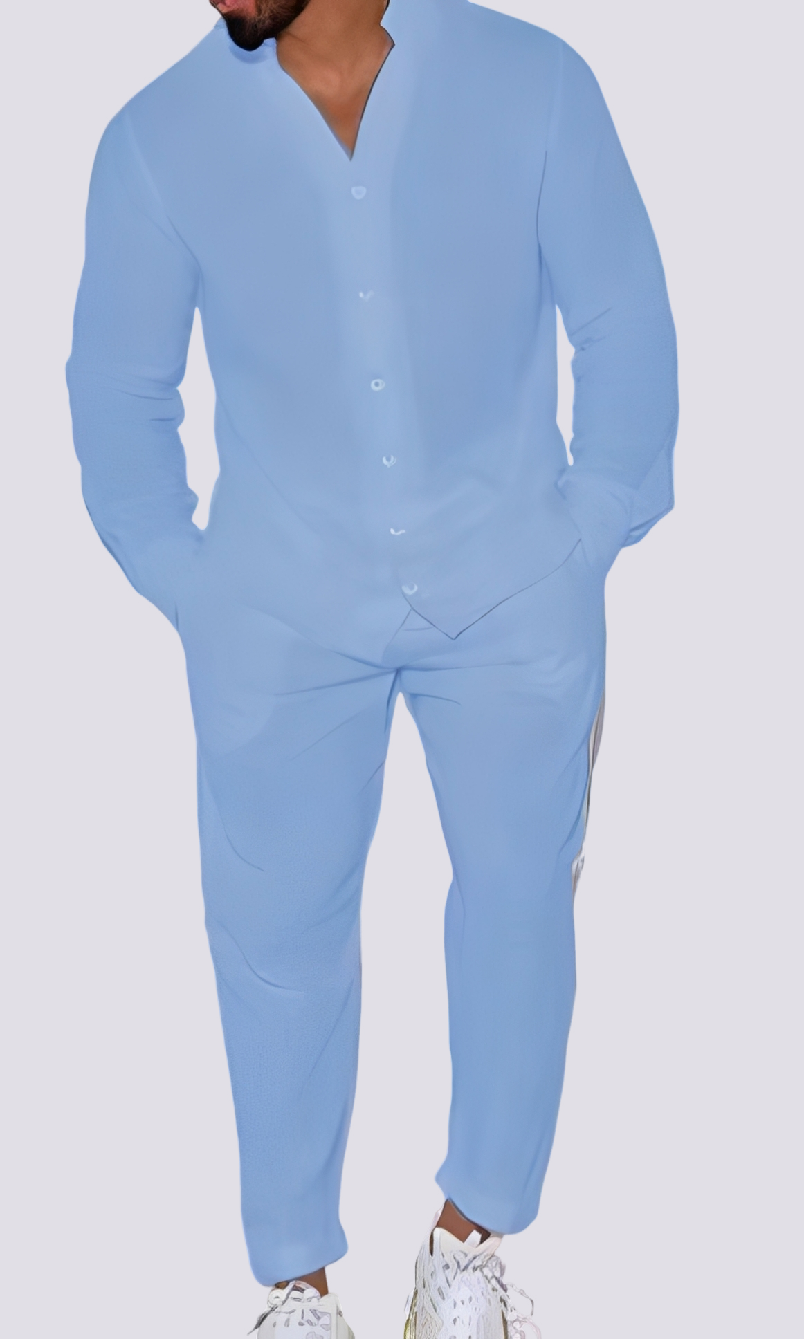 Ensemble Lounge Homme Deux Pièces – Confort Moderne pour le Quotidien