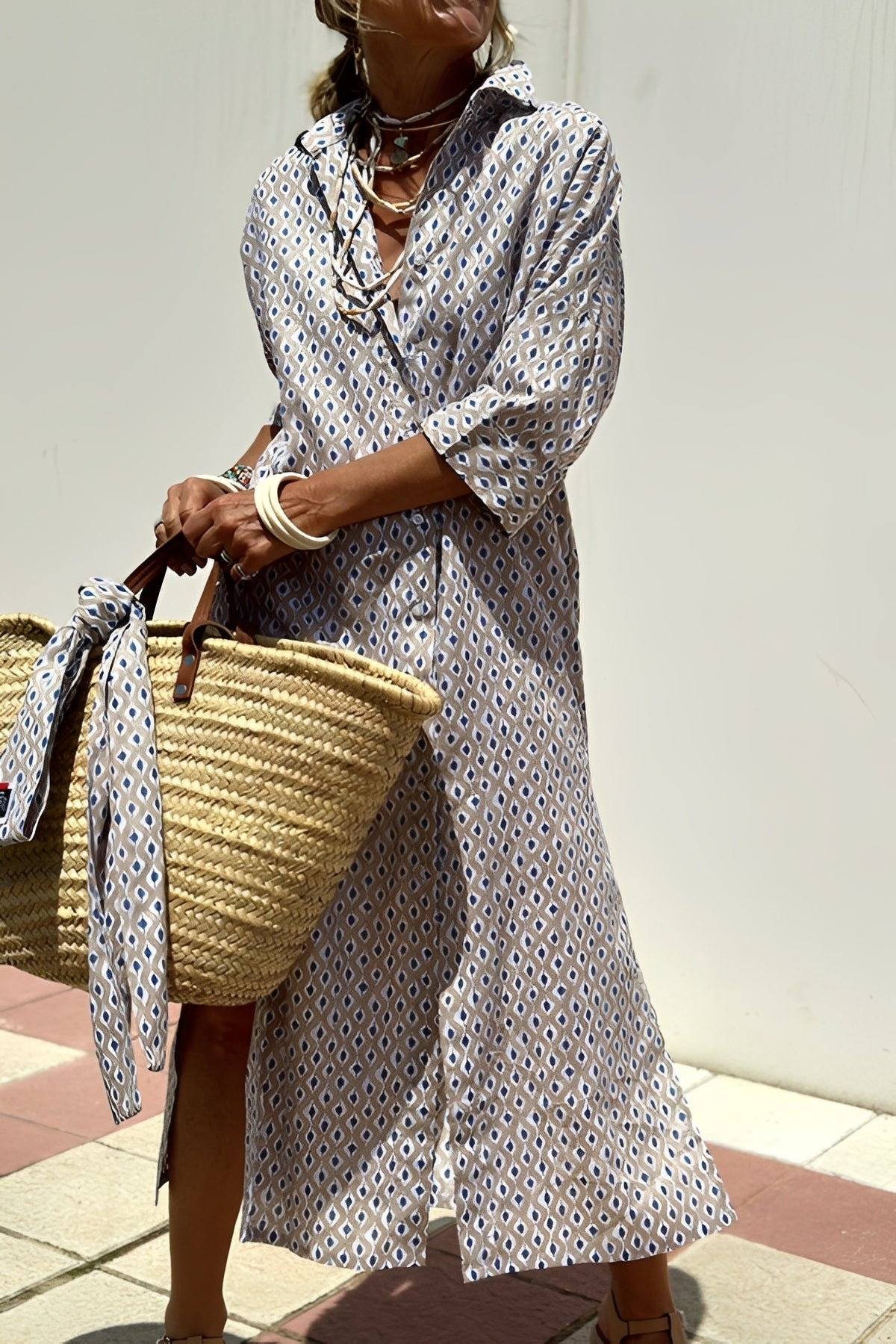 Robe Chemise Femme Rayée – Style Décontracté et Élégant pour le Quotidien