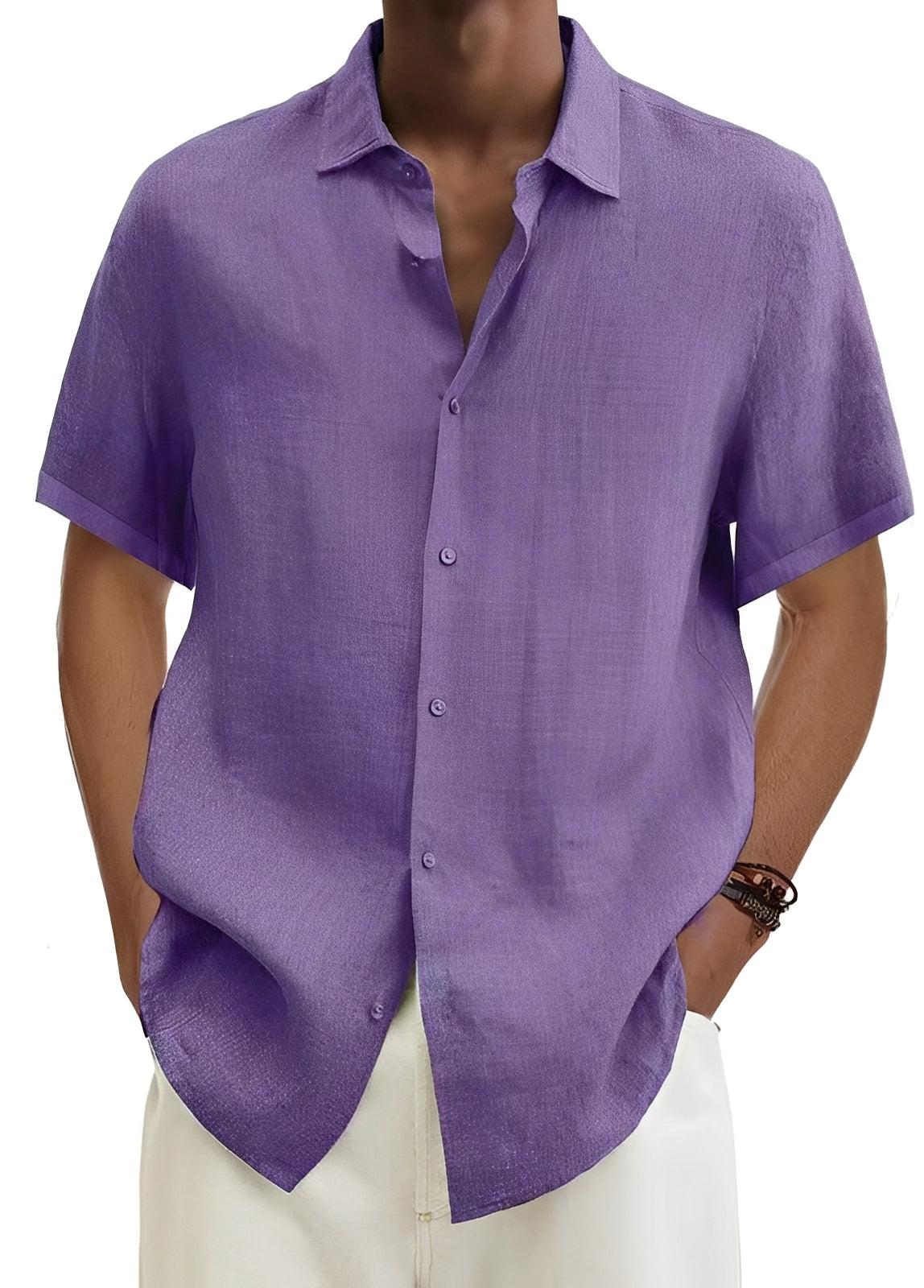 Chemise Homme Légère et Décontractée à Coupe Ample et Style Intemporel