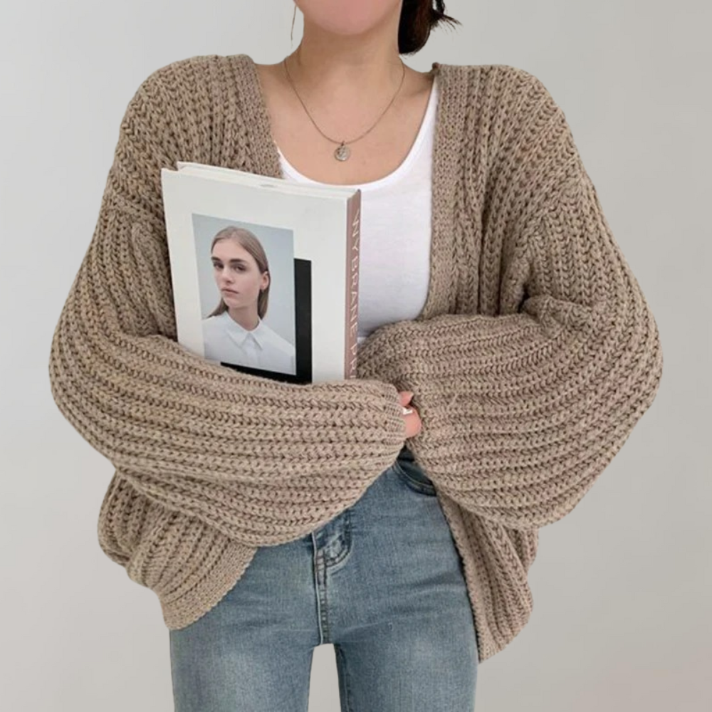 Oversize Cardigan Femme à Manches Longues | Confort et Style Décontracté