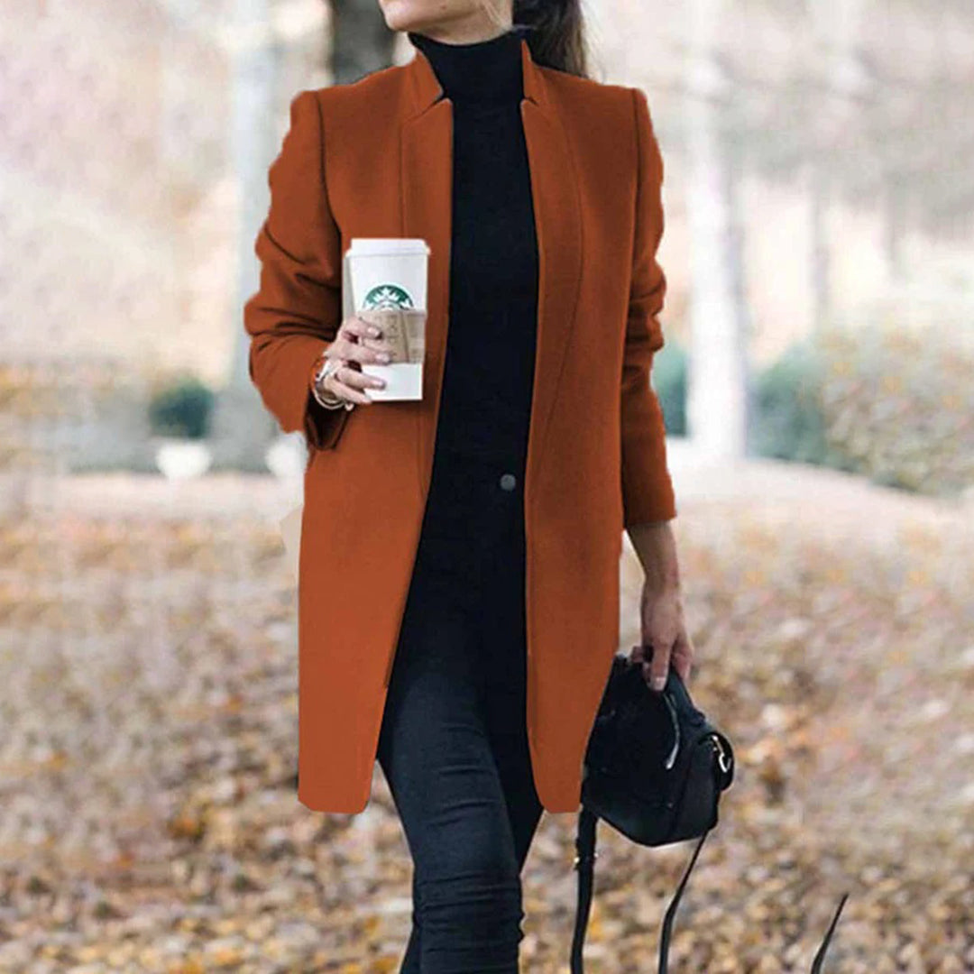Sylvaine | Blazer Femme Élégant Uni Coupe Tendance pour Bureau et Sorties