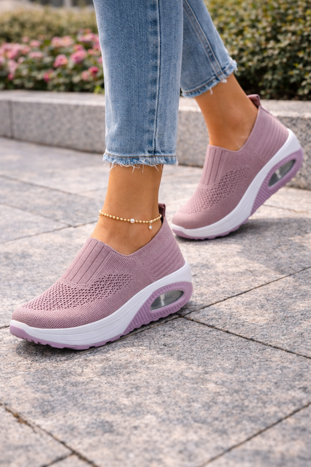 Chaussures de Marche Slip-On pour Femme – Confort Quotidien et Design Léger