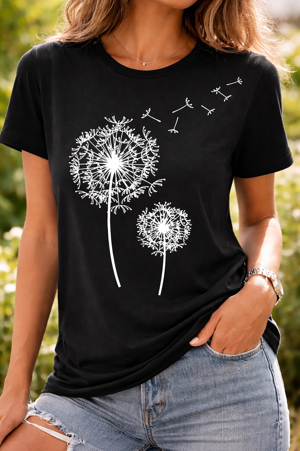 T-Shirt Femme à Manches Courtes – Design Minimaliste pour le Quotidien