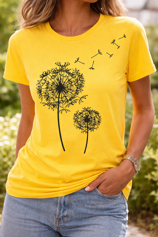 T-Shirt Femme à Manches Courtes – Design Minimaliste pour le Quotidien