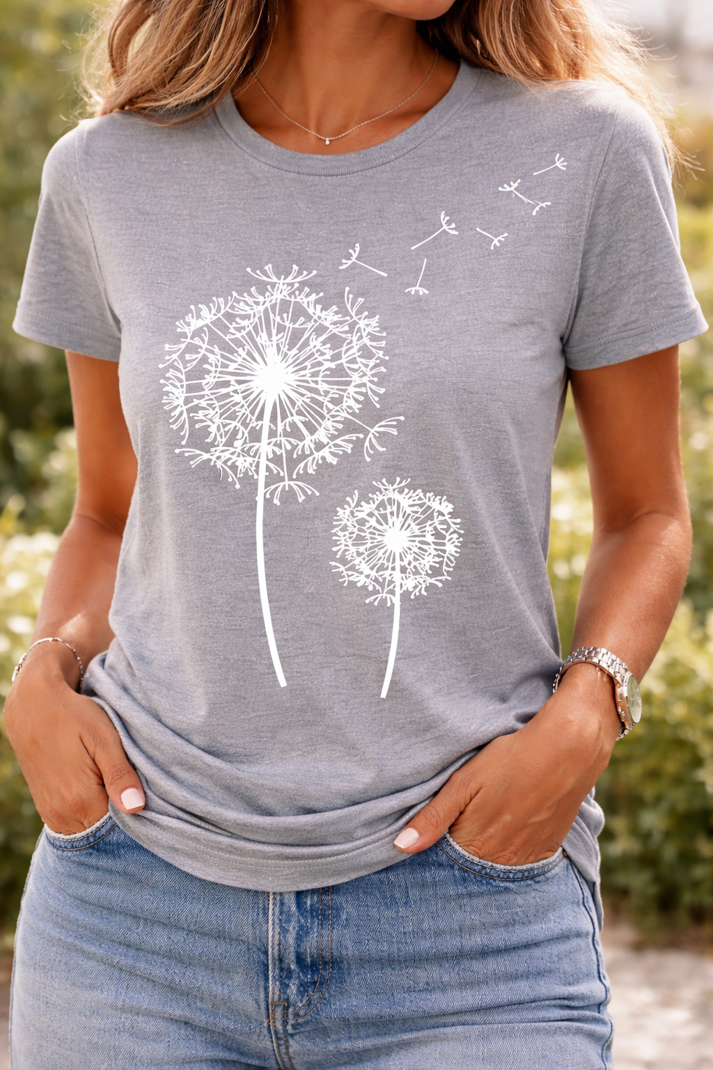 T-Shirt Femme à Manches Courtes – Design Minimaliste pour le Quotidien