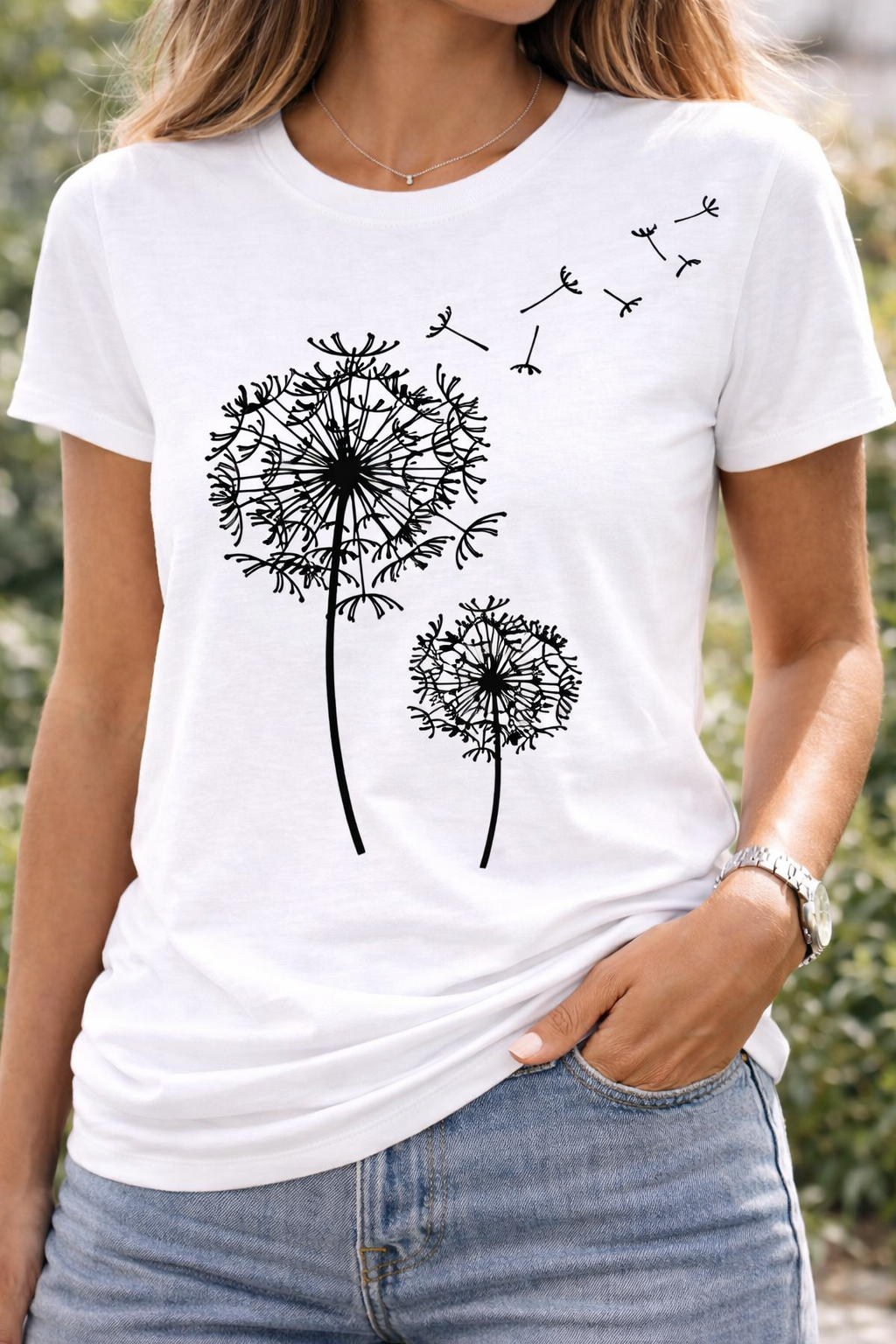 T-Shirt Femme à Manches Courtes – Design Minimaliste pour le Quotidien