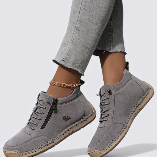 Chaussures montantes pour femme avec fermeture à glissière – Confortables, Stylées & Polyvalentes