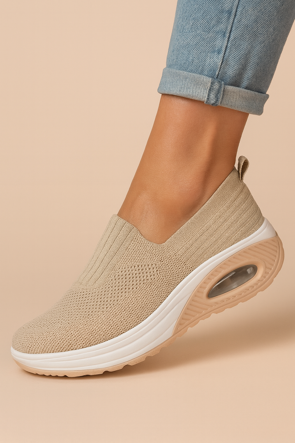 Sneakers Femme Slip-On Orthopédiques Respirantes et Confortables
