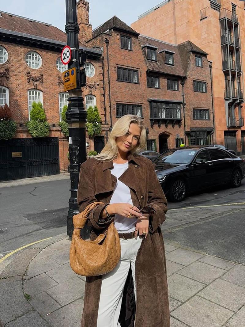 Trenchcoat Femme Élégant | Manteau Long Taille Cintrée Confort & Style