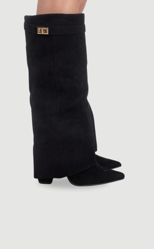 Bottes Hautes Femme | Large Ouverture et Talon Bloc Élégant
