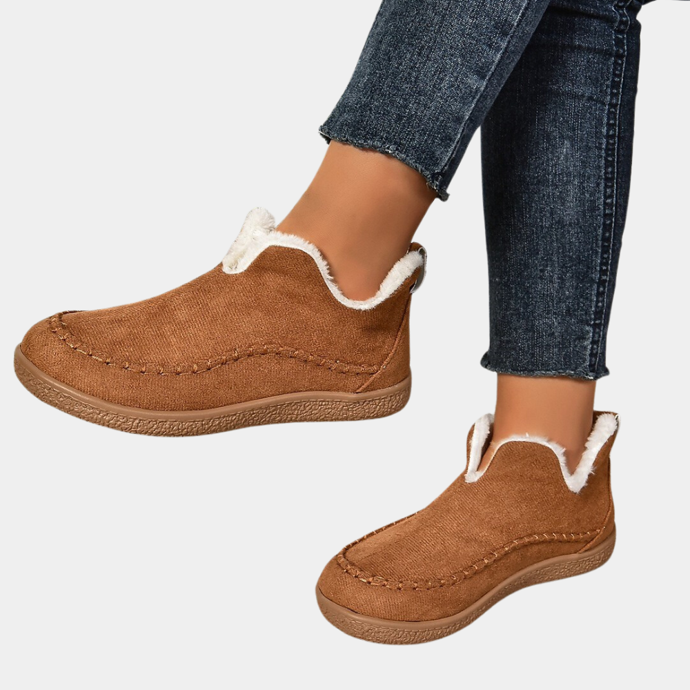 Arielle | Bottines d’Hiver Femme Doublées en Polaire