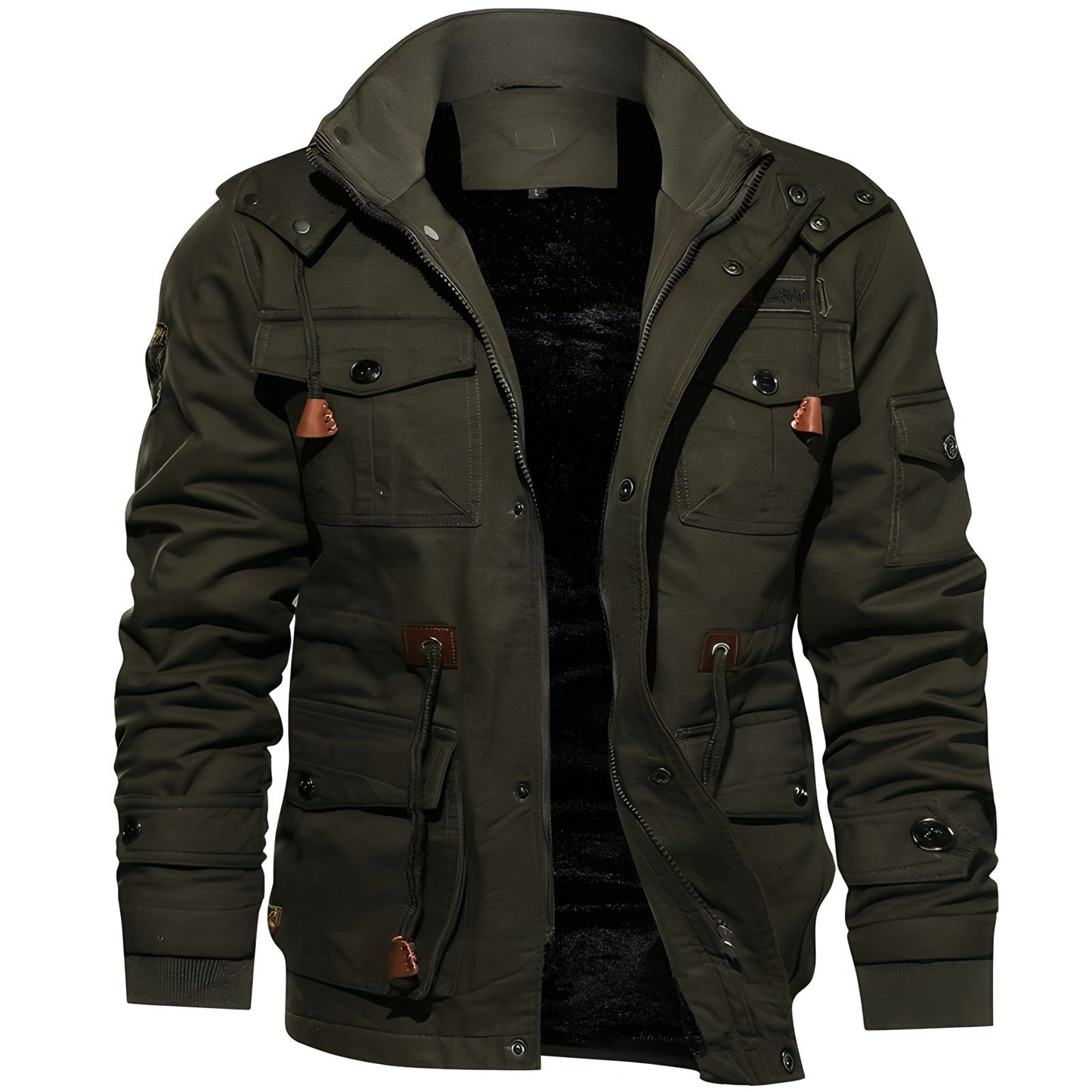 Clark | Veste Homme Style Militaire avec Capuche et Multiples Poches