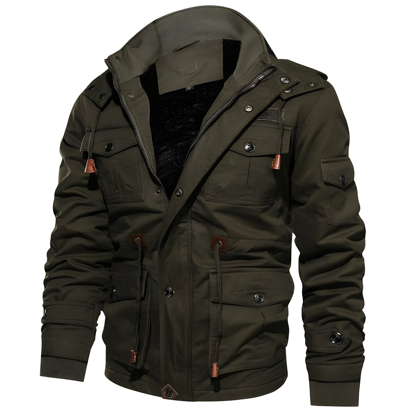 Clark | Veste Homme Style Militaire avec Capuche et Multiples Poches